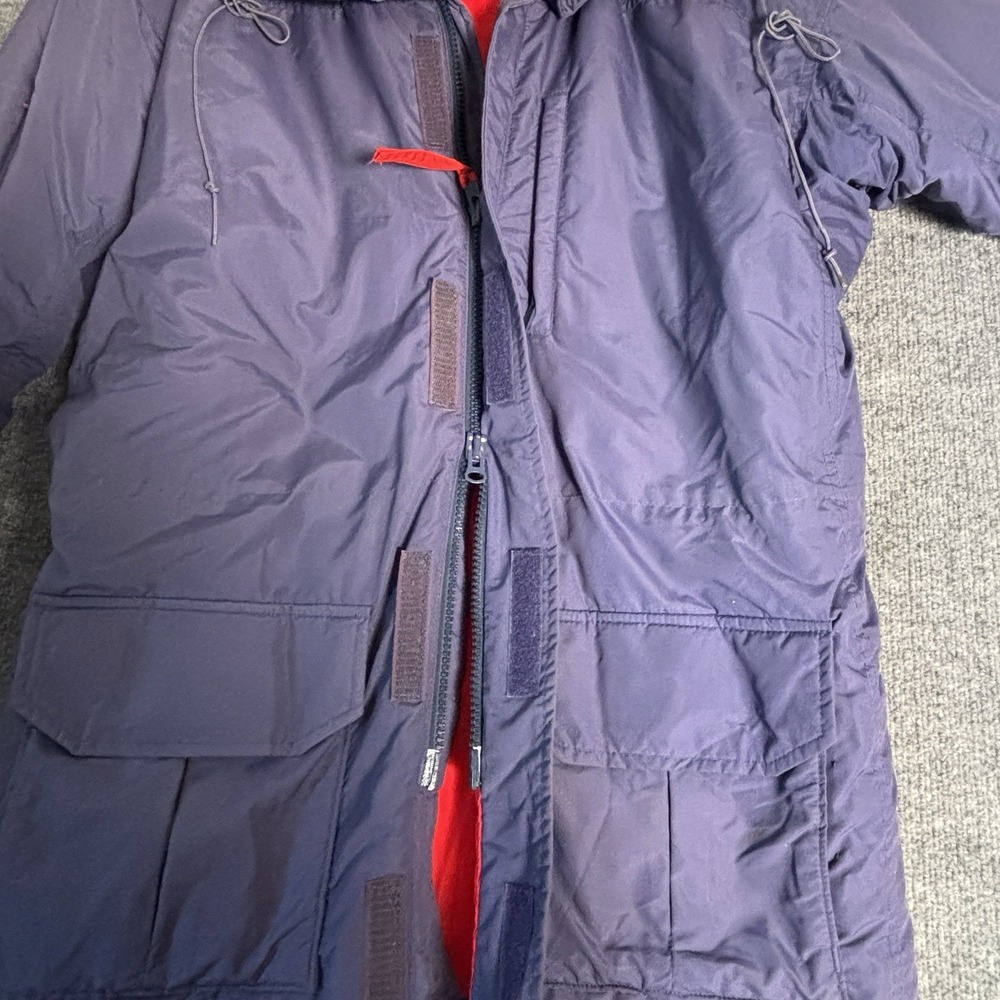 Columbia Parka‎ Jacket Men's L Navy Red Radial Sleeve Thinsulate Outdoors WM5040 - Picture 2 of 16
